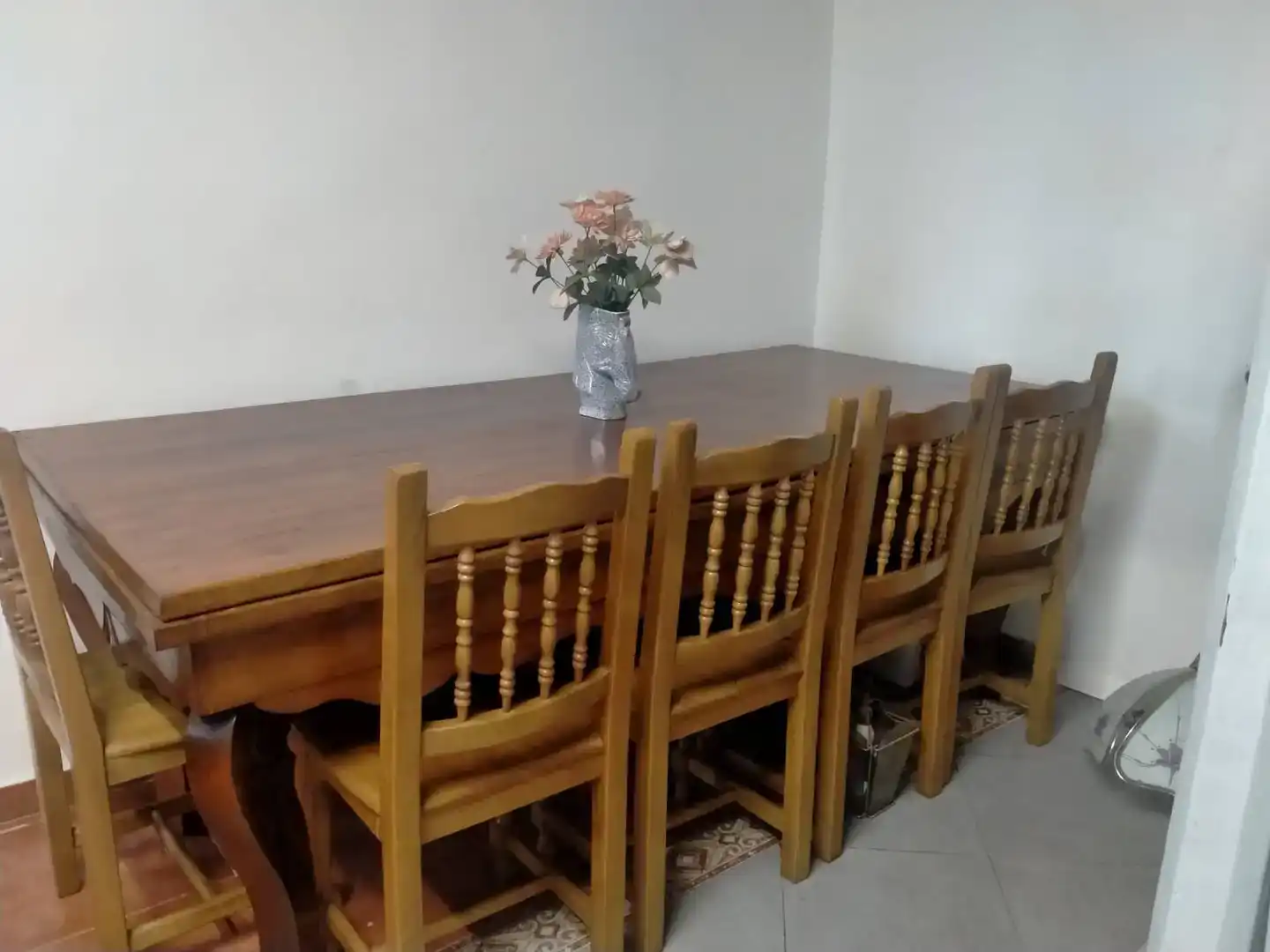 Comedor de Finca rústica en venta en Mesía con Jardín privado, Parquet y Amueblado