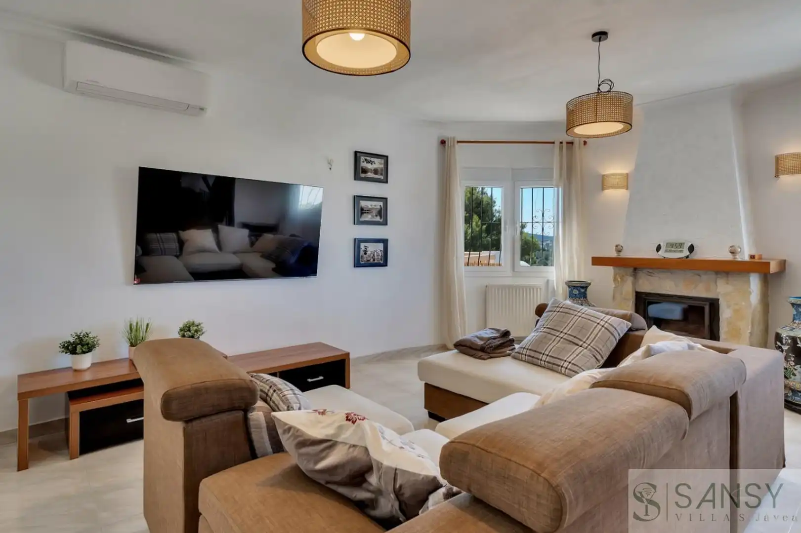 Living room of Houses for sale in Jávea / Xàbia  with Air Conditioner, Terrace and Storage room