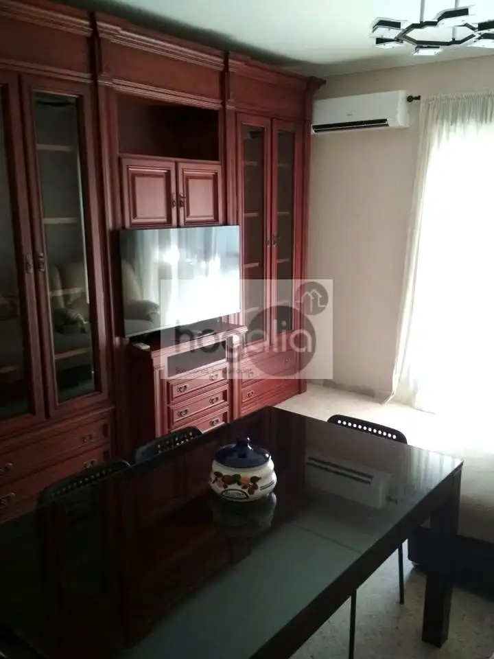 Sala de estar de Piso de alquiler en Sevilla con Aire acondicionado, Amueblado y Balcón