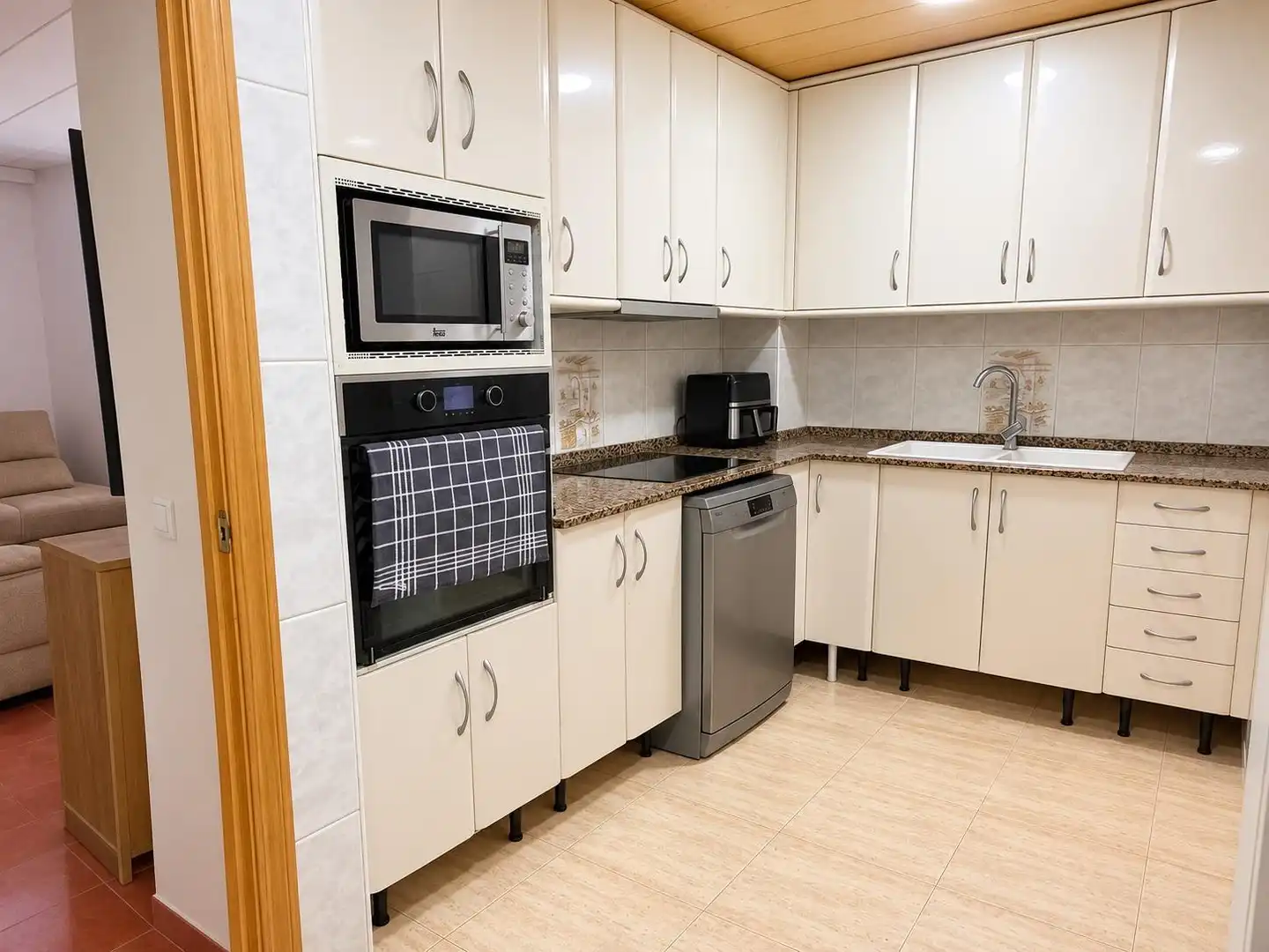 Kitchen of Attic for sale in Sabadell  with Air Conditioner and Balcony