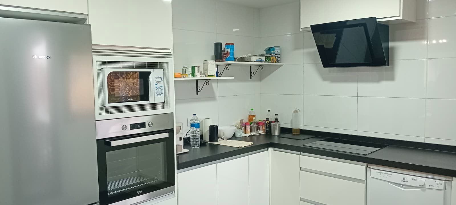 Kitchen of Flat to rent in Valle de Elorz / Elortzibar  with Heating, Parquet flooring and Terrace