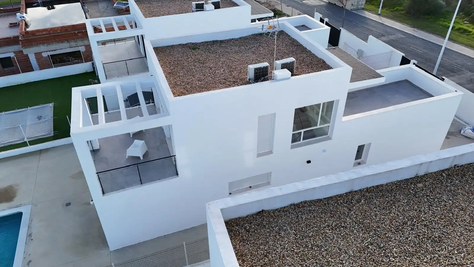 Außenansicht von Haus oder Chalet zum Verkauf in Ayamonte mit Klimaanlage, Heizung und Privatgarten