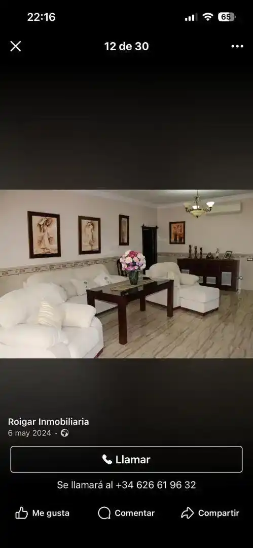 Sala de estar de Casa o chalet en venta en La Rambla con Aire acondicionado, Piscina y Amueblado