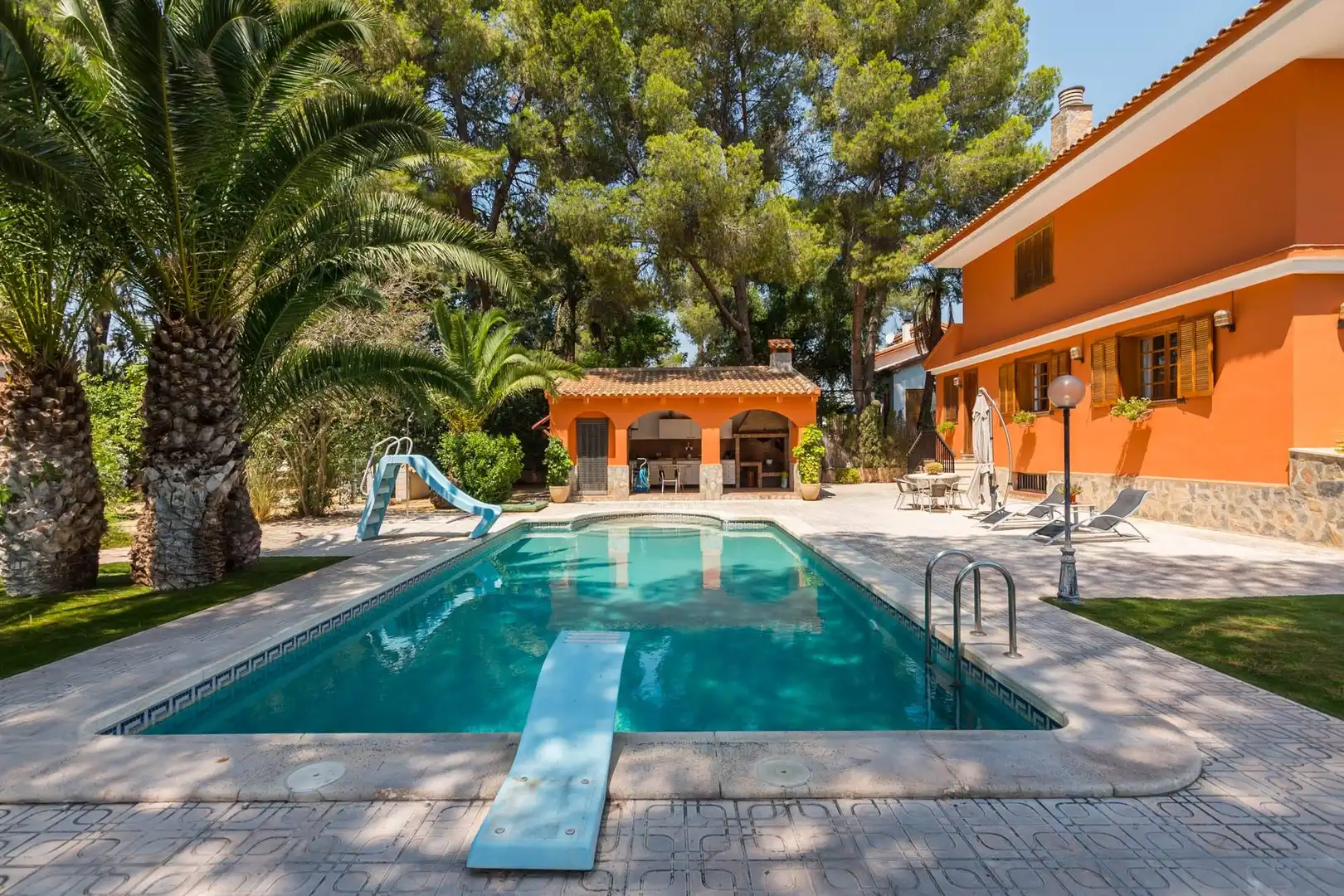 Swimming pool of Houses for sale in Las Torres de Cotillas  with Air Conditioner, Heating and Private garden