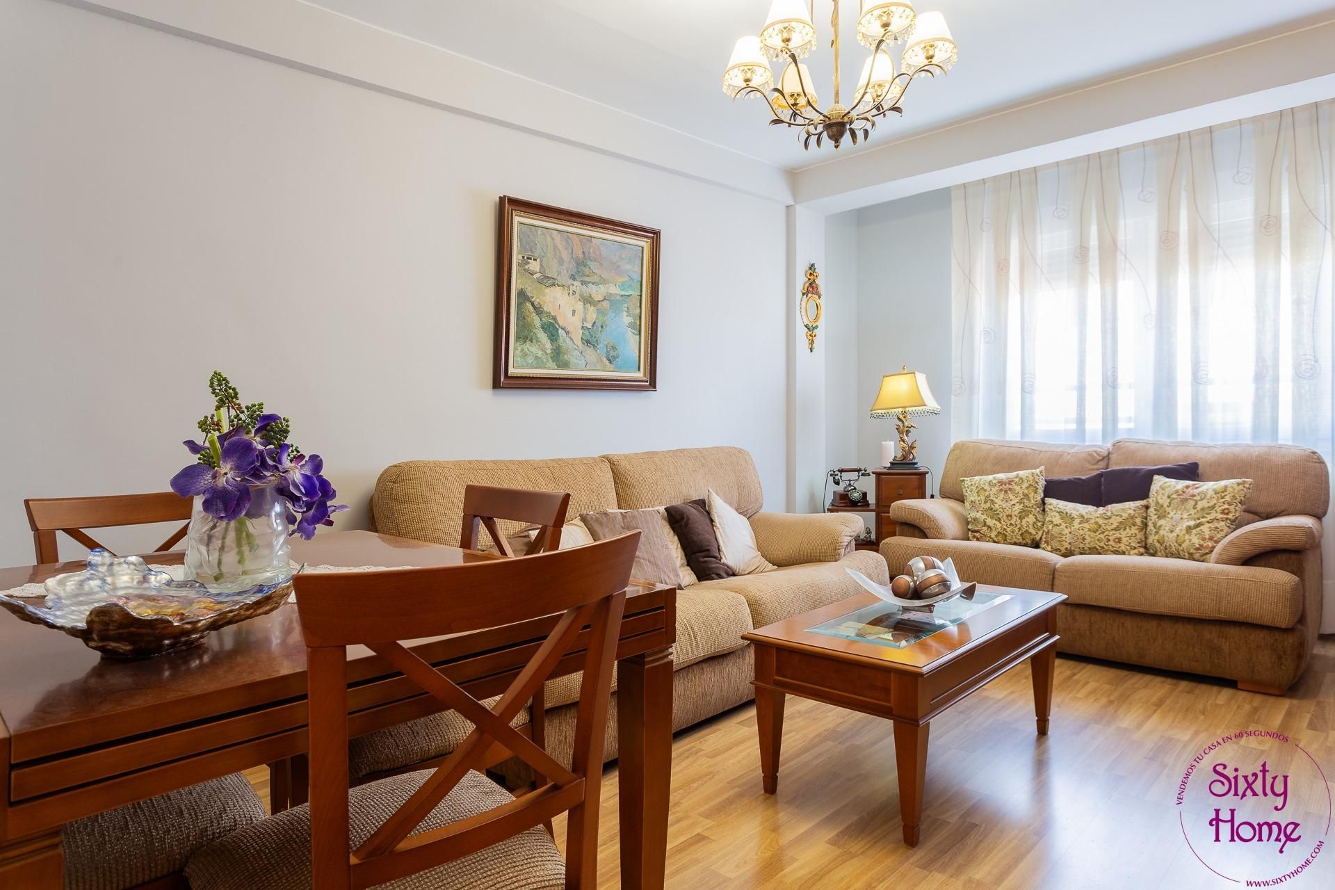 Living room of Flat for sale in  Zaragoza Capital  with Heating and Balcony