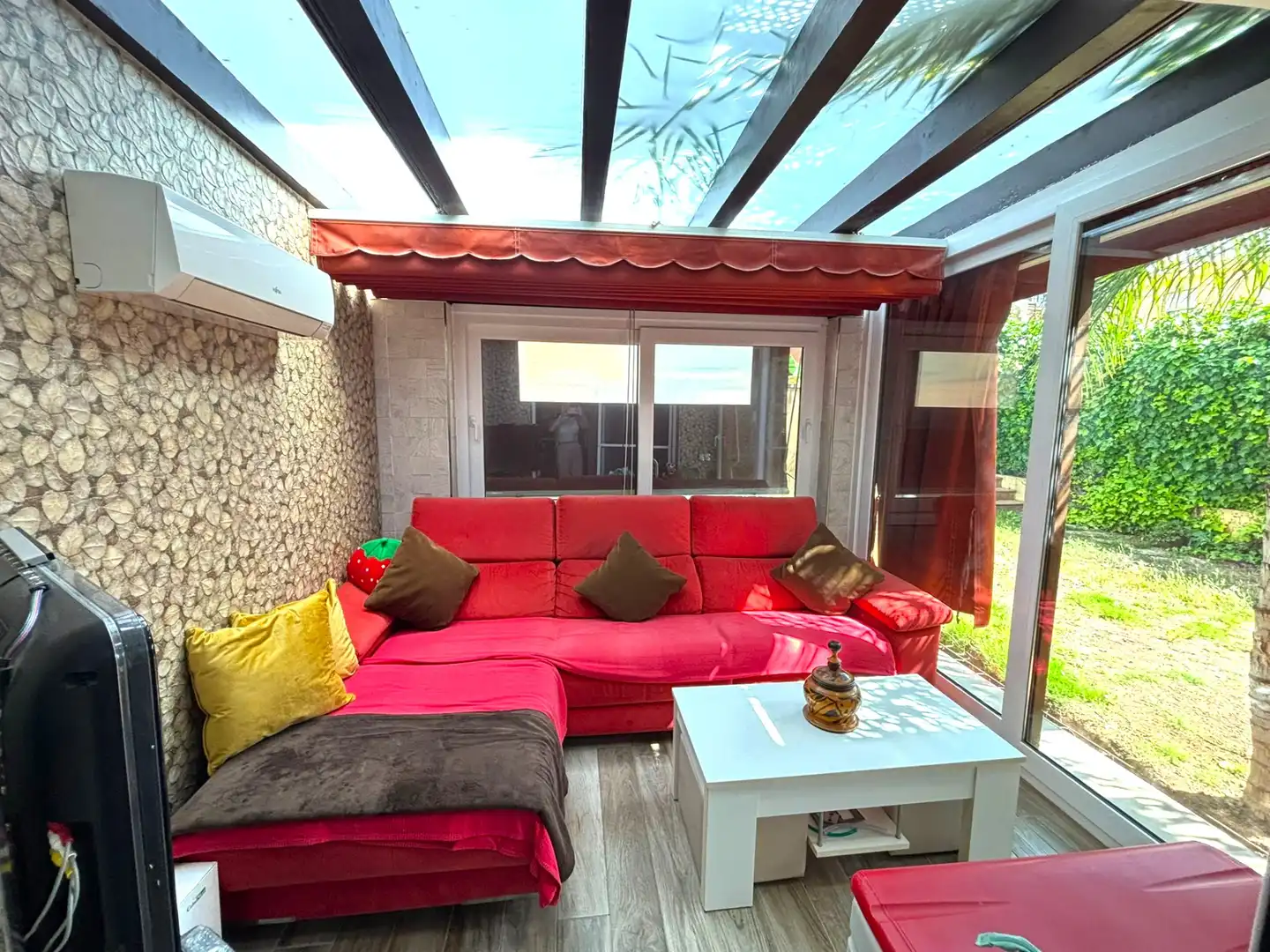 Terraza de Casa adosada en venta en Alhaurín de la Torre con Aire acondicionado, Calefacción y Jardín privado