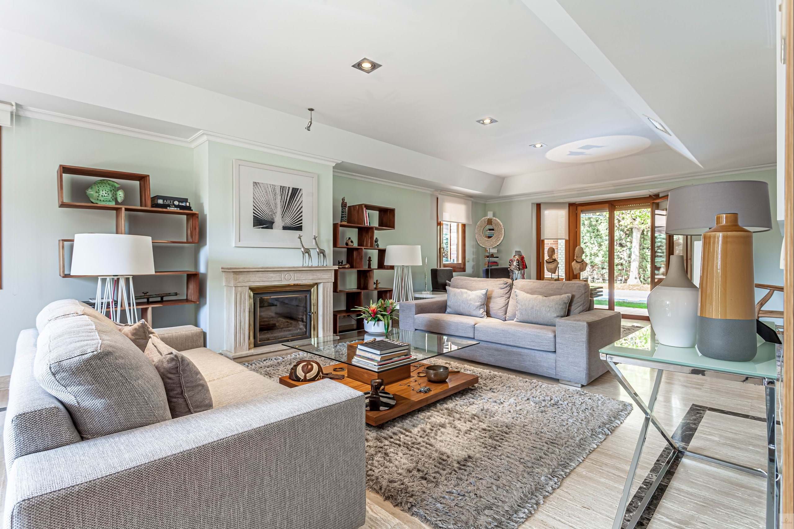 Living room of House or chalet for sale in Las Rozas de Madrid  with Air Conditioner, Heating and Terrace