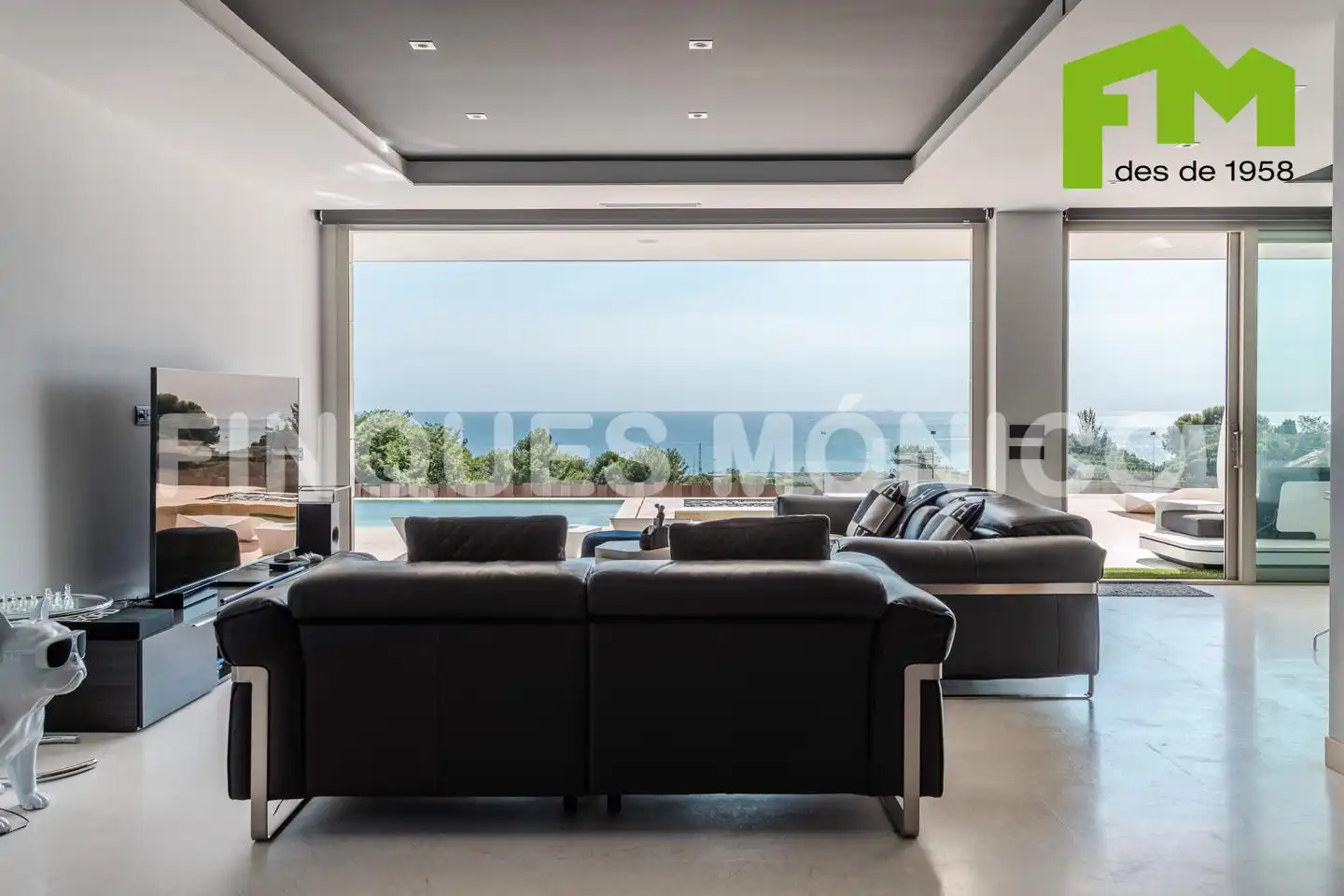 Wohnzimmer von Haus oder Chalet zum Verkauf in Teià mit Klimaanlage, Privatgarten und Terrasse