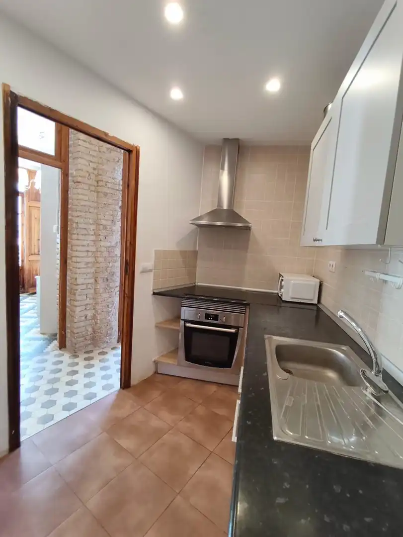 Küche von Wohnung zur Miete in Valencia mit Klimaanlage, Heizung und Möbliert