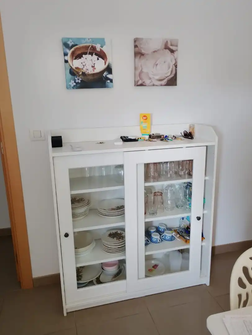 Cuina de Apartament de lloguer en Piles amb Aire condicionat, Moblat i Forn