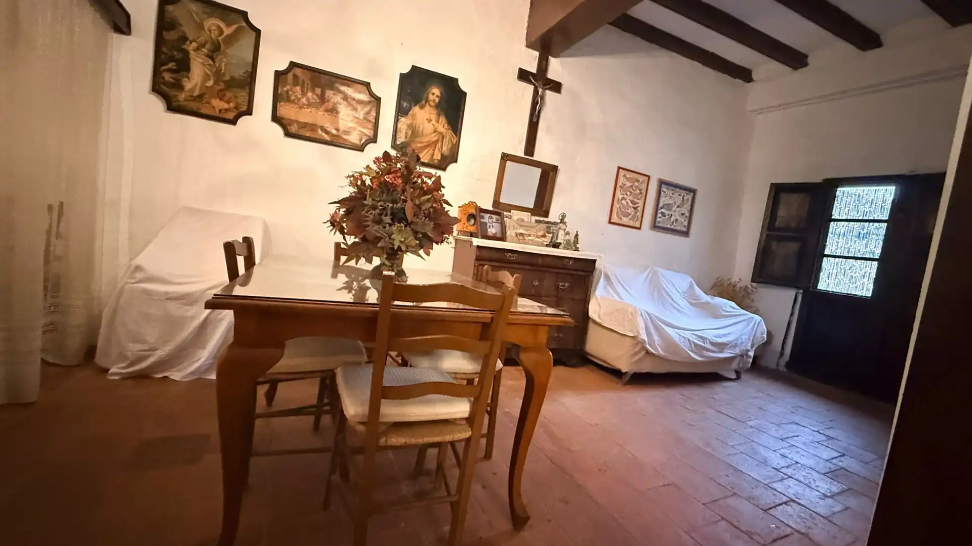 Sala d'estar de Casa o xalet en venda en Mosqueruela amb Jardí privat, Terrassa i Traster