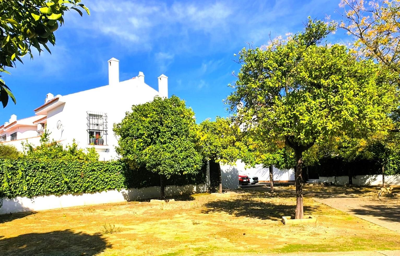 Vista exterior de Casa adosada en venda en Jerez de la Frontera amb Jardí privat, Traster i Balcó