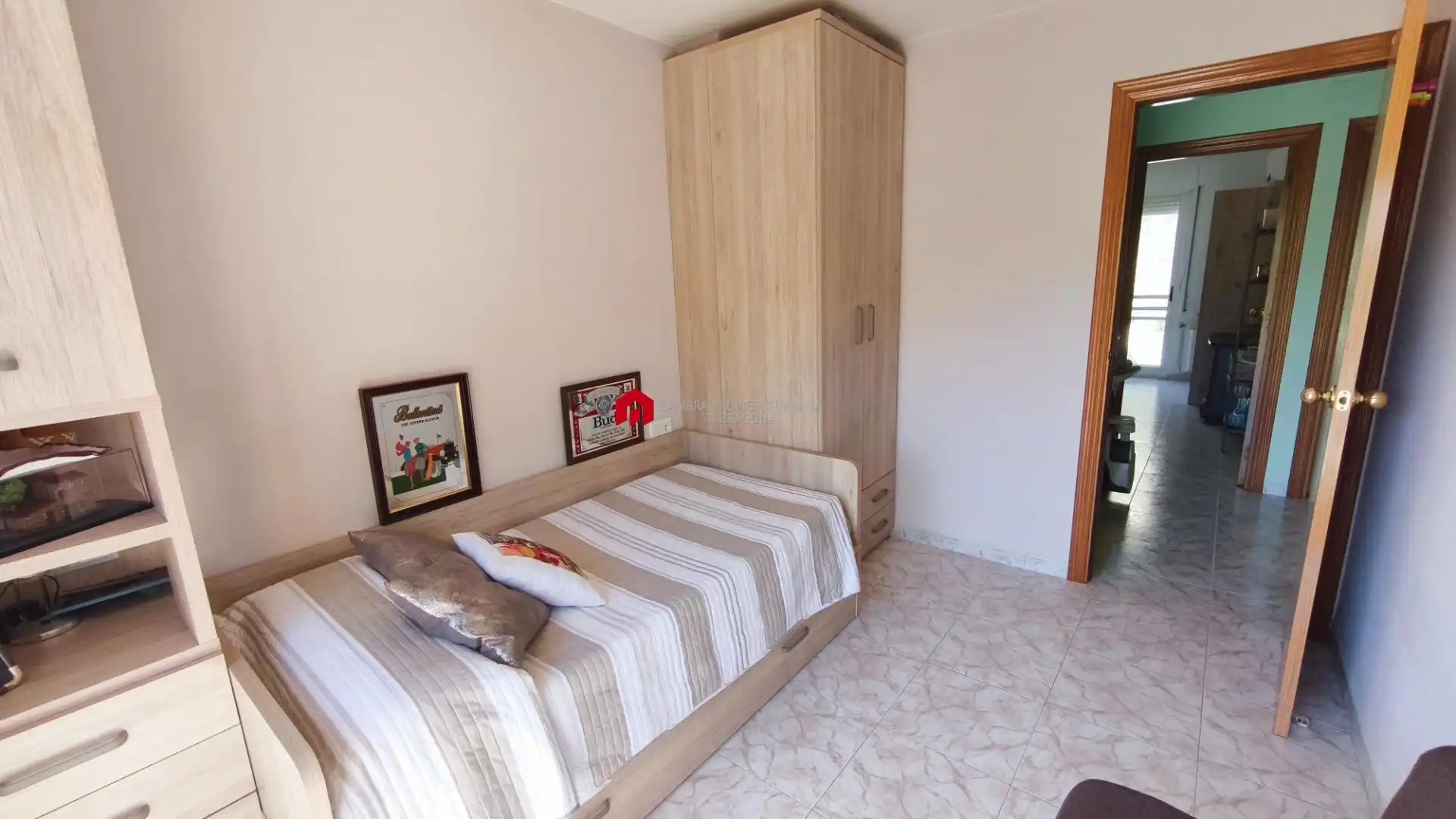 Schlafzimmer von Einfamilien-Reihenhaus zum Verkauf in Roquetes mit Klimaanlage, Heizung und Privatgarten