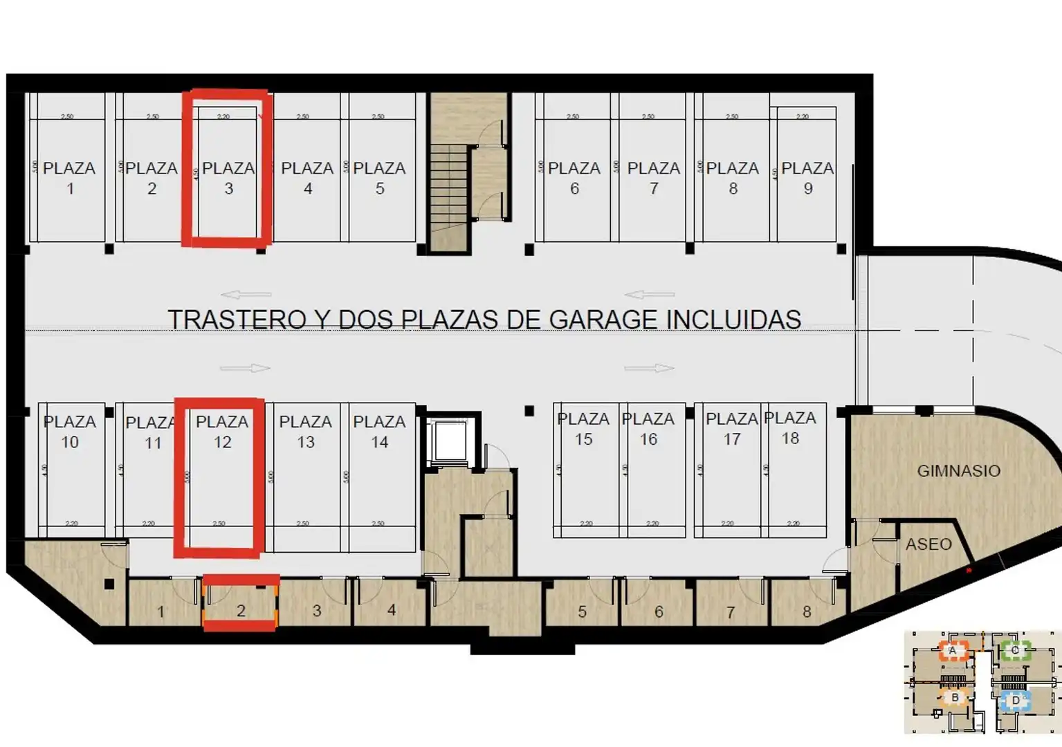 Parking de Apartamento en venta en Las Rozas de Madrid con Aire acondicionado, Calefacción y Jardín privado