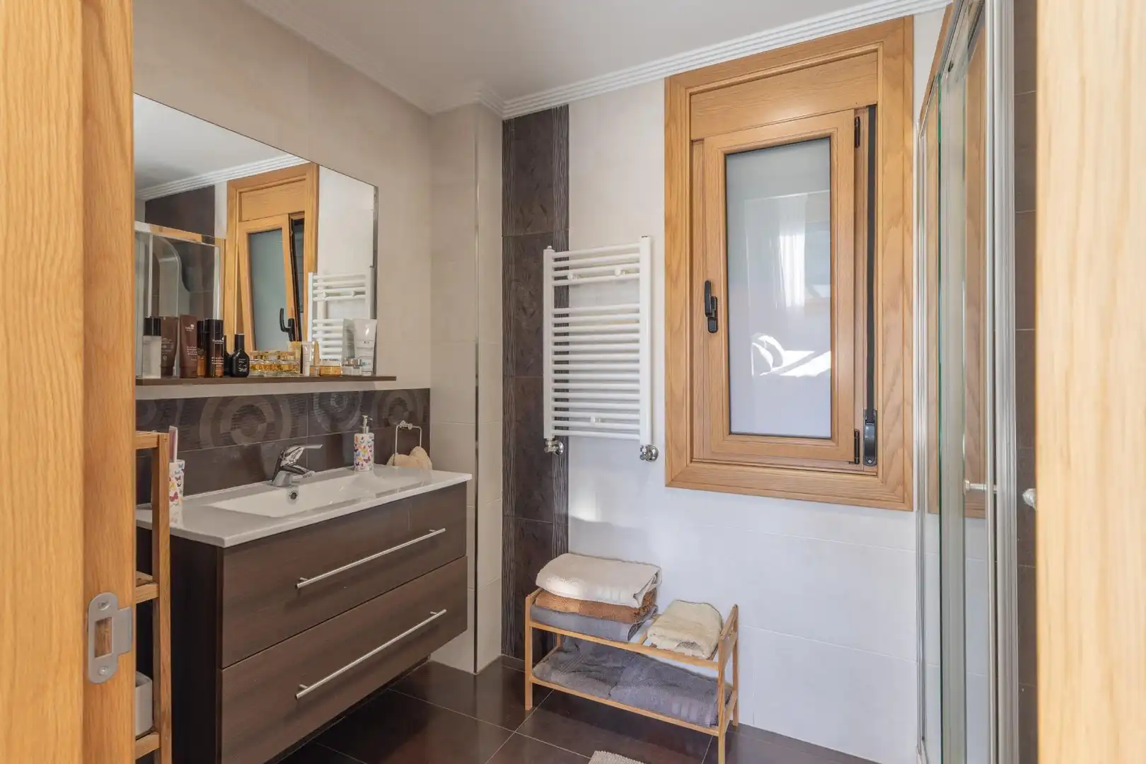 Baño de Casa adosada en venta en Moaña con Calefacción, Terraza y Amueblado