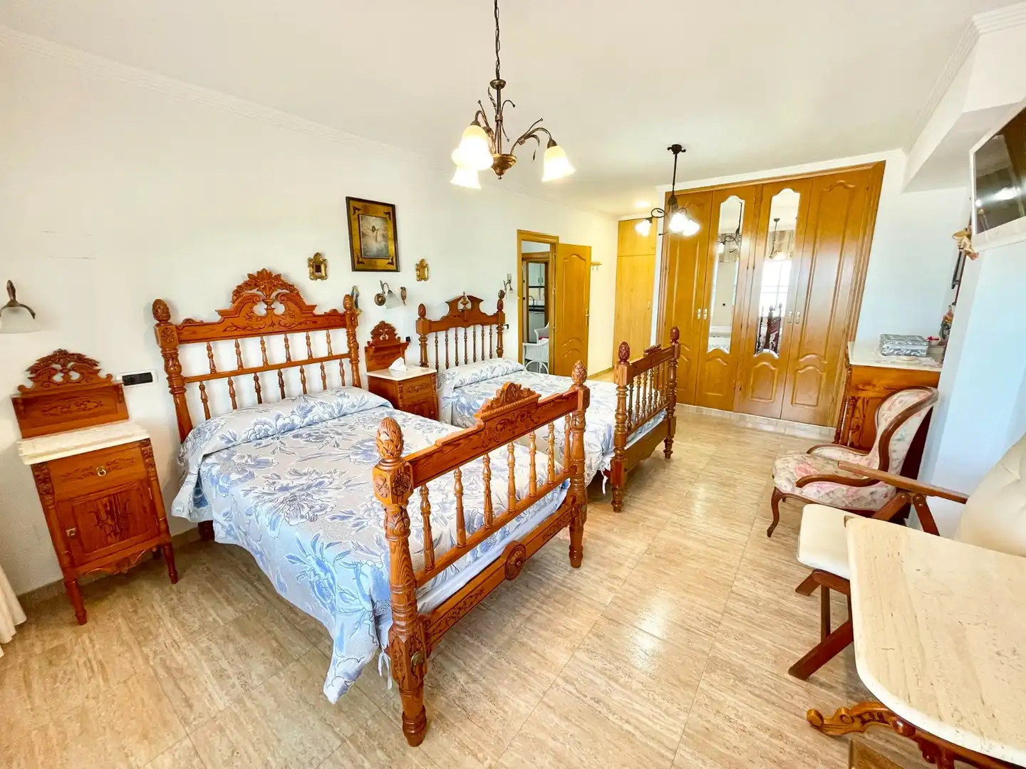 Dormitori de Casa o xalet de lloguer en Los Alcázares amb Aire condicionat, Moblat i Rentadora