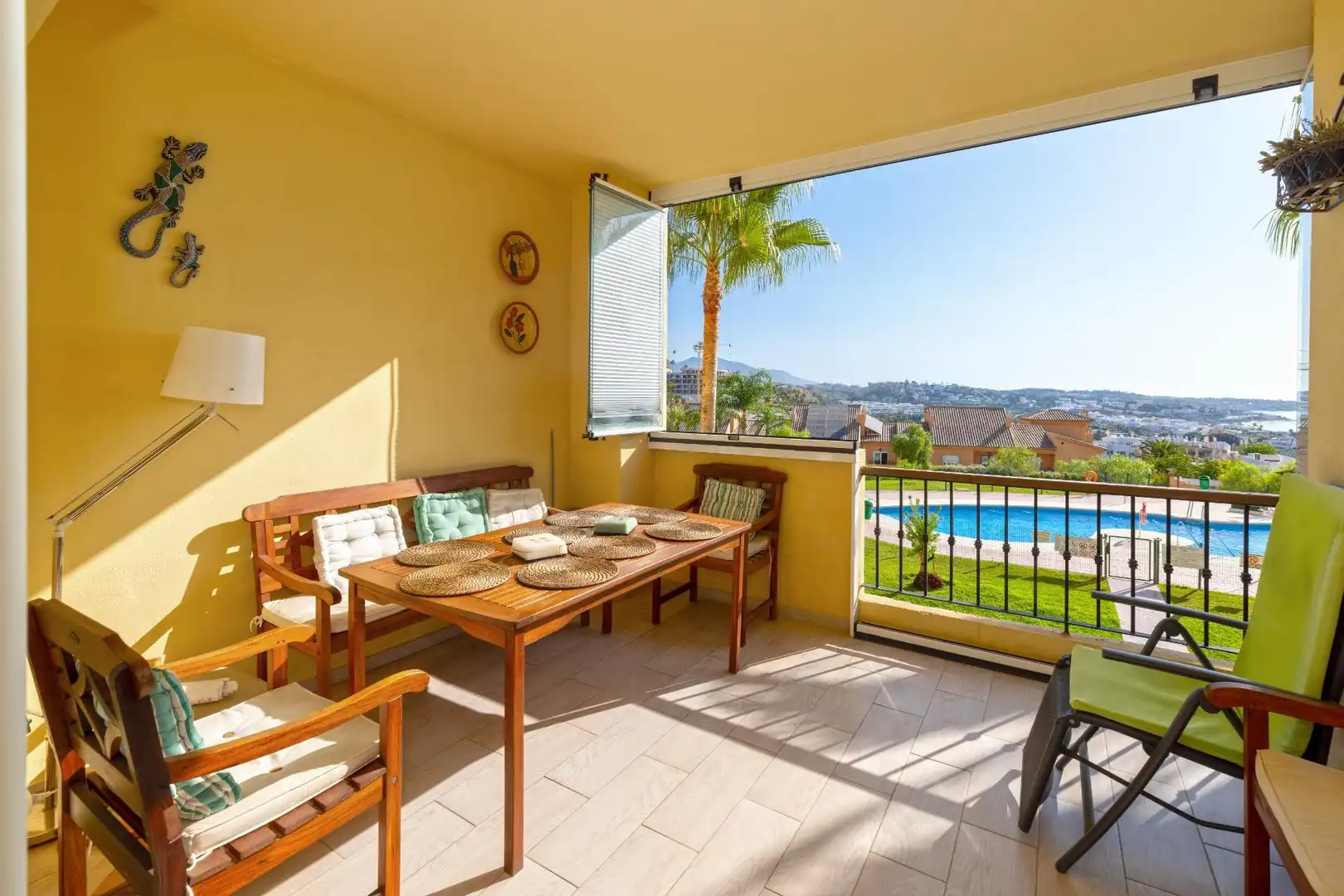 Terrace of Flat for sale in Mijas  with Air Conditioner, Terrace and Storage room