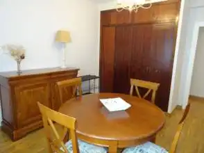 Dining room of Flat for rent in Gijón   with Heating, Parquet flooring and Furnished