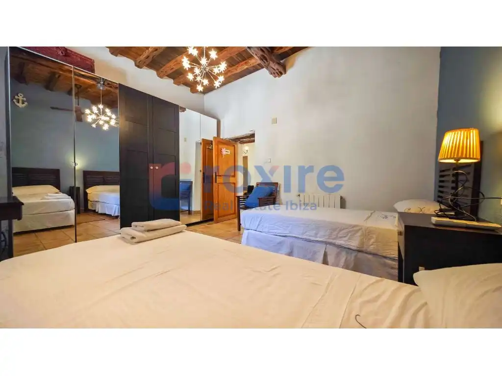 Bedroom of Country homes for rent in Sant Josep de sa Talaia  with Air Conditioner, Private garden and Terrace