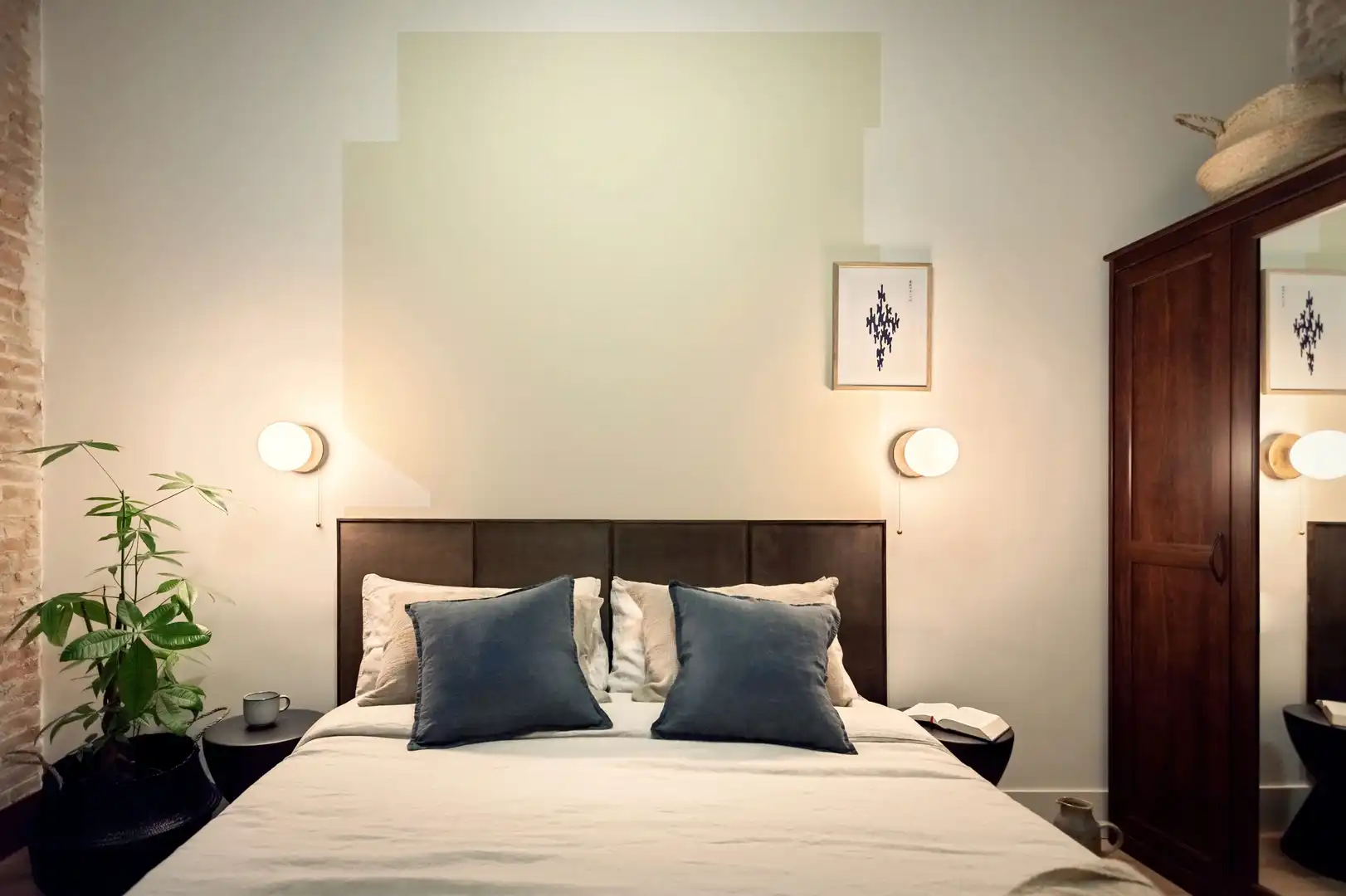 Schlafzimmer von Wohnungen zur Miete in Barcelona mit Klimaanlage, Heizung und Terrasse