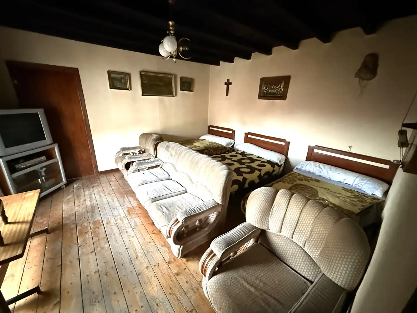 Sala de estar de Casa adosada en venta en Campoo de Enmedio con Jardín privado, Terraza y Trastero