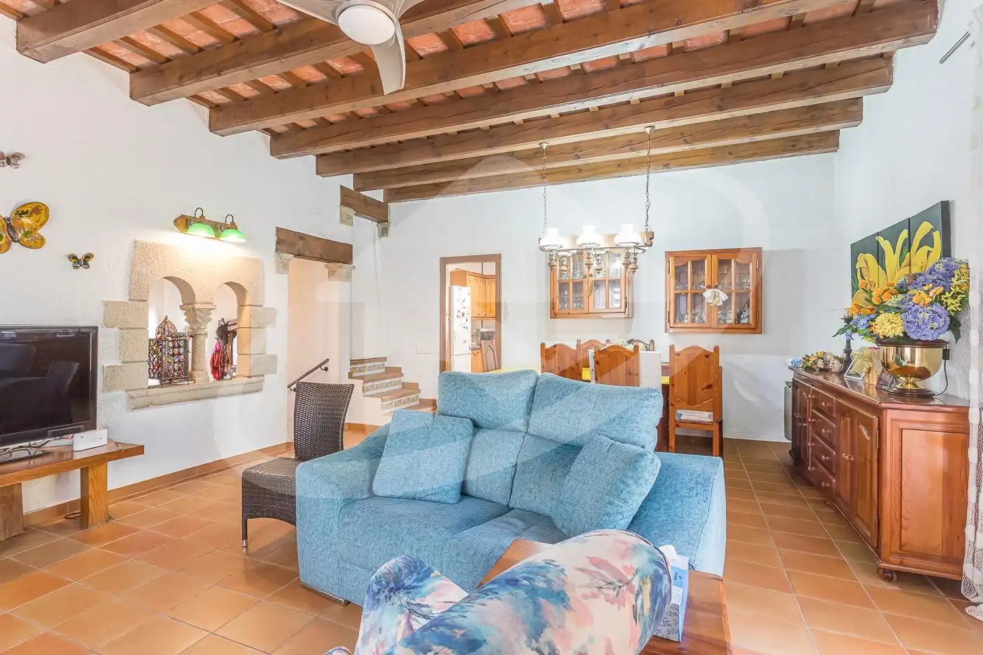 Sala de estar de Casa o chalet en venta en Castellar del Vallès con Calefacción, Jardín privado y Trastero
