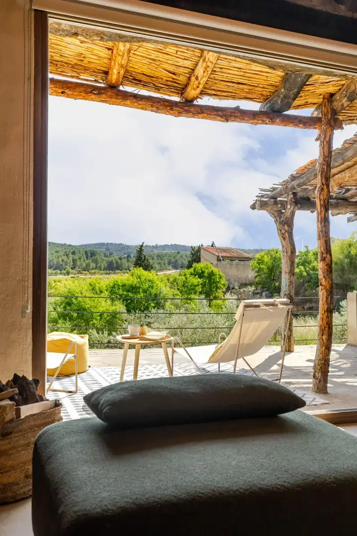 Terraza de Finca rústica en venta en Venta del Moro con Jardín privado, Terraza y Amueblado