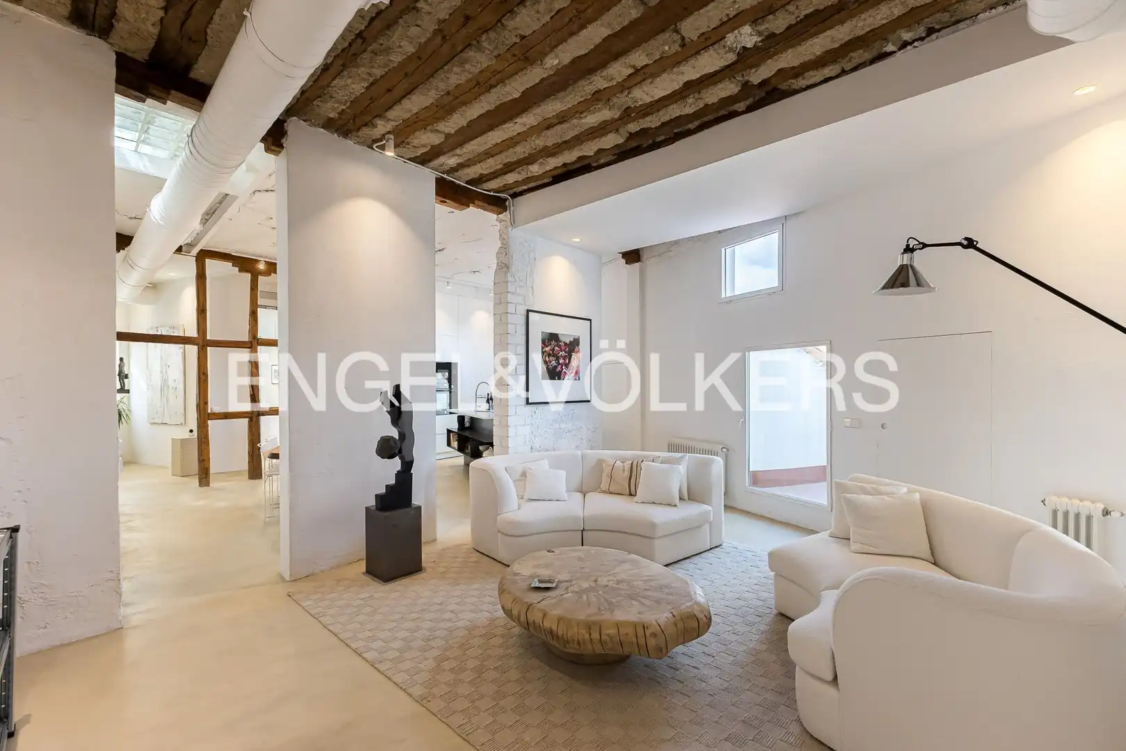 Sala d'estar de Àtic en venda en Madrid amb Aire condicionat, Calefacció i Terrassa