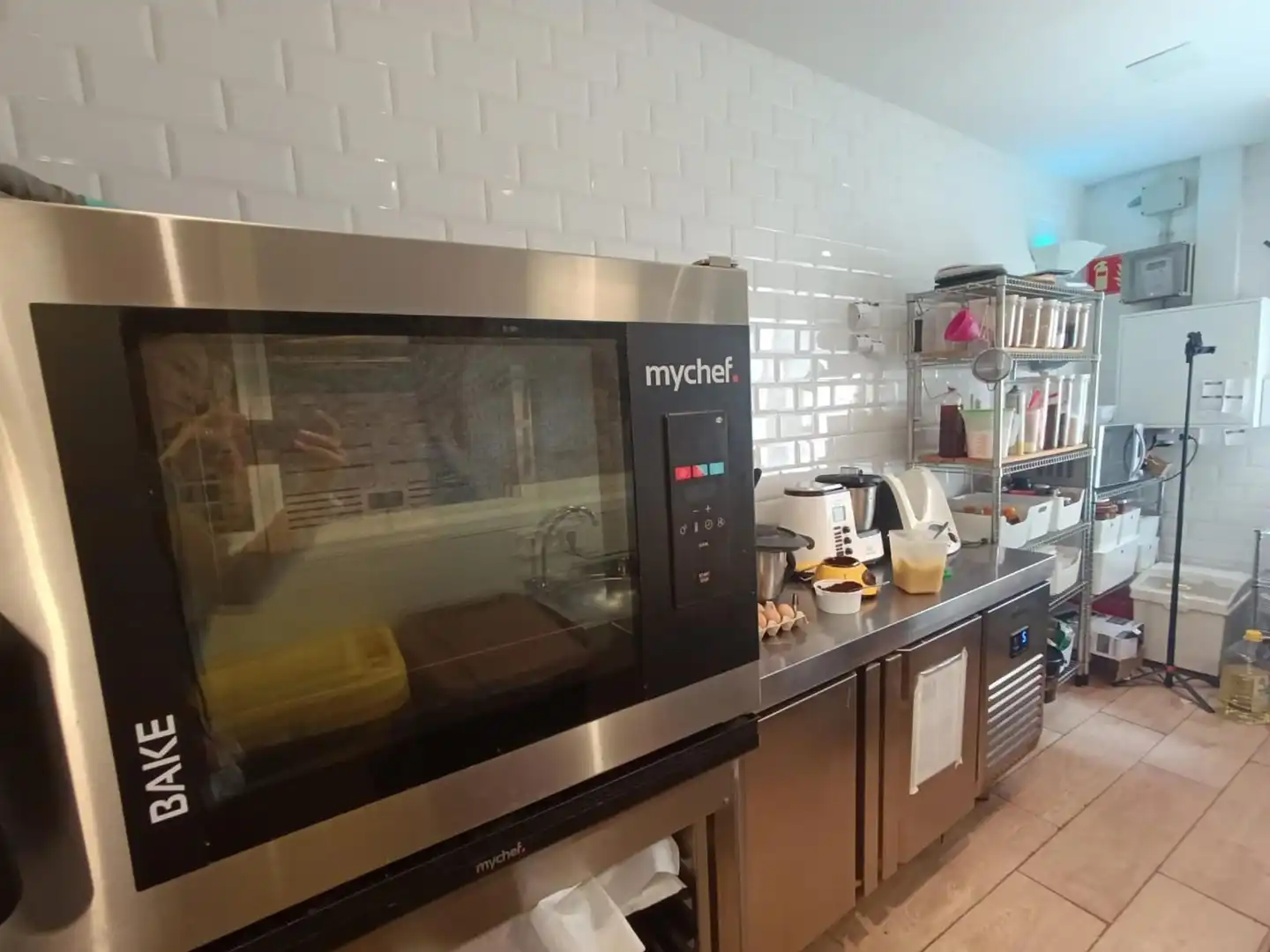 Cocina de Local en traspaso en Barcelona con Aire acondicionado y Amueblado