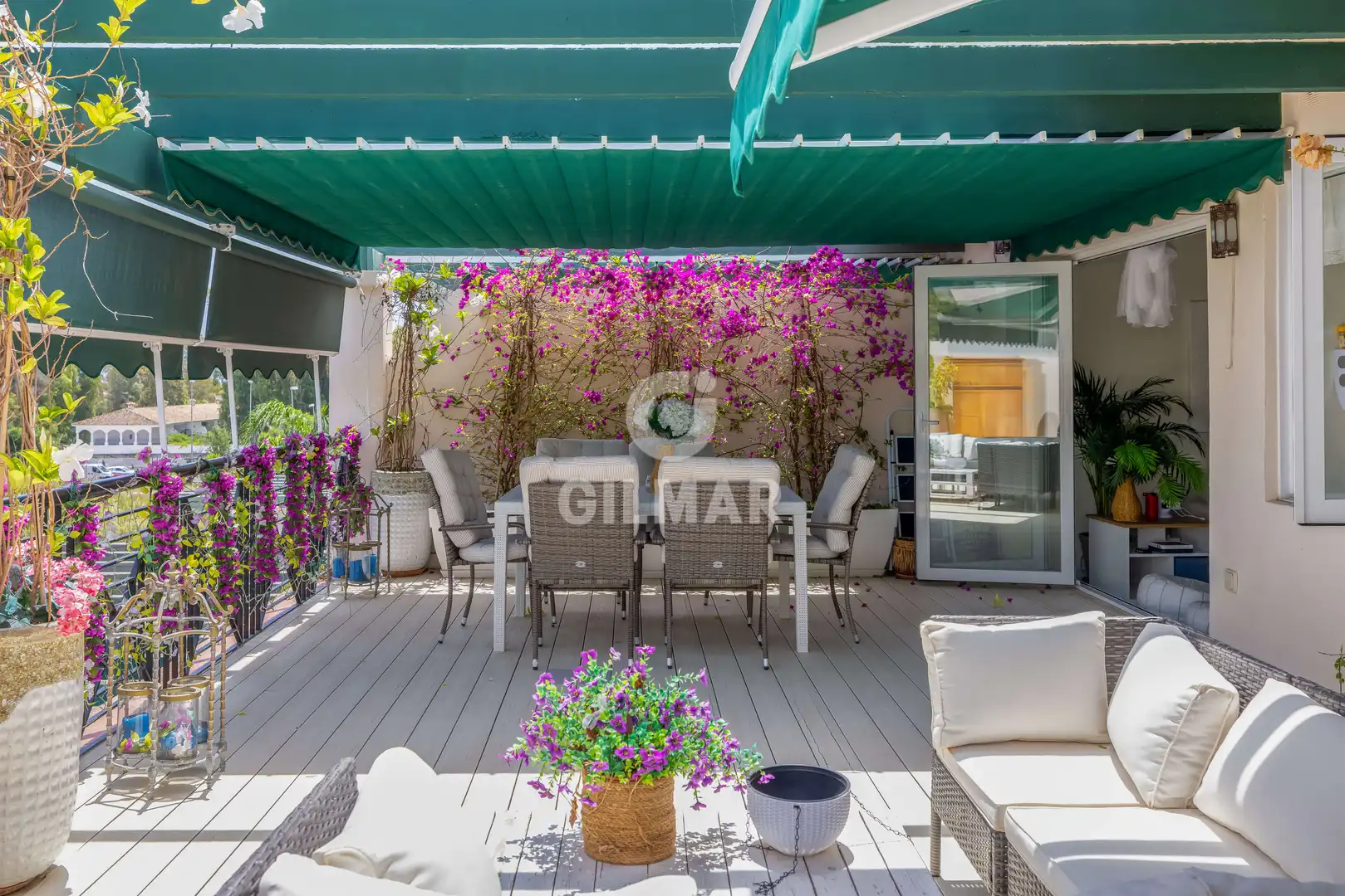Terrace of Apartments for sale in Marbella  with Heating, Swimming Pool and Furnished