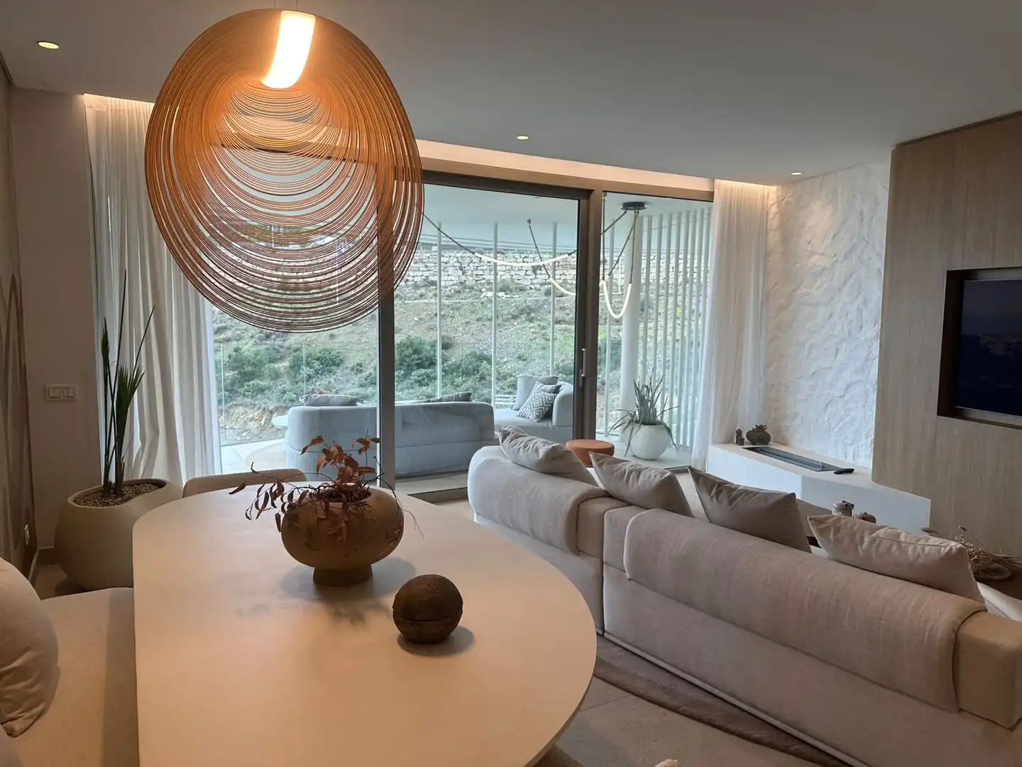 Living room of Apartments for rent in Benahavís  with Air Conditioner, Terrace and Swimming Pool