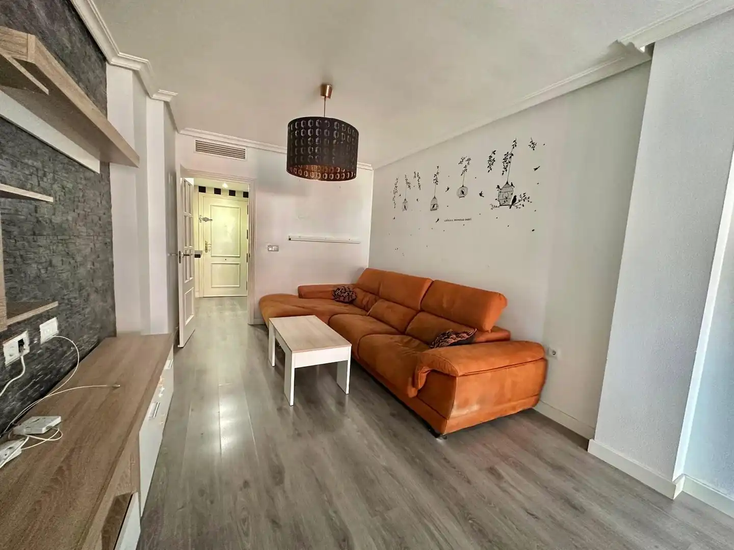 Wohnzimmer von Wohnung zum Verkauf in Alcantarilla mit Klimaanlage, Möbliert und Balkon