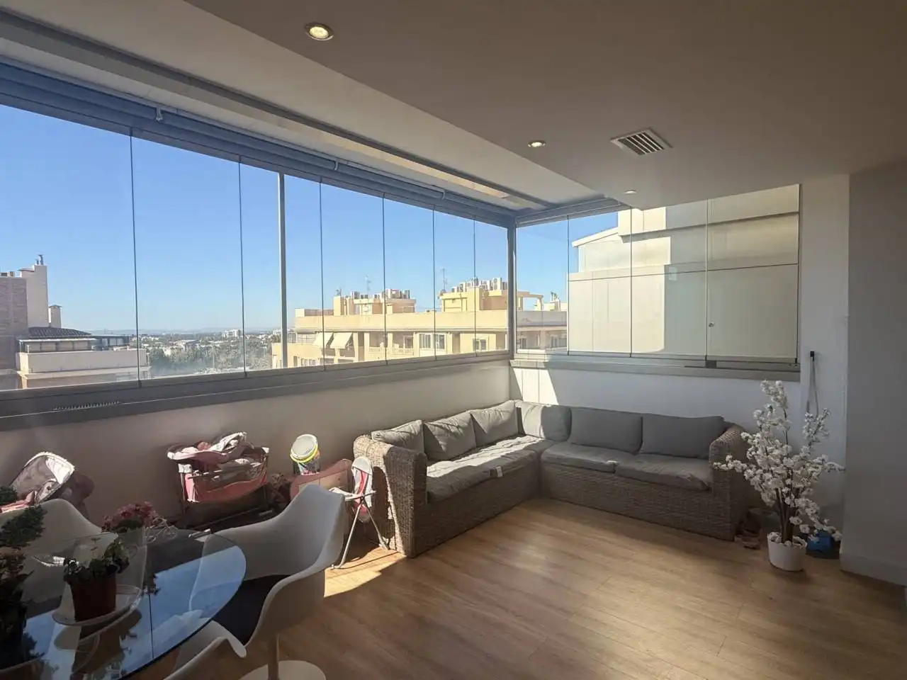 Terraza de Ático en venta en Elche / Elx con Aire acondicionado, Parquet y Terraza
