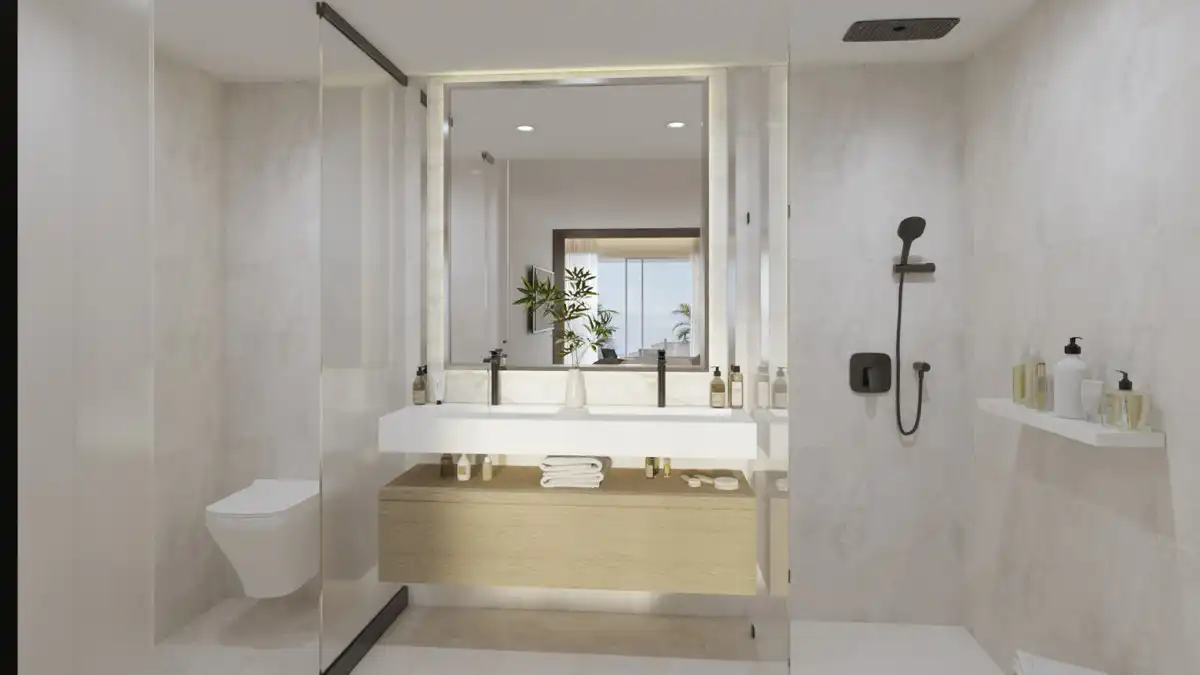Bany de Casa o xalet en venda en Fuengirola amb Aire condicionat, Jardí privat i Terrassa