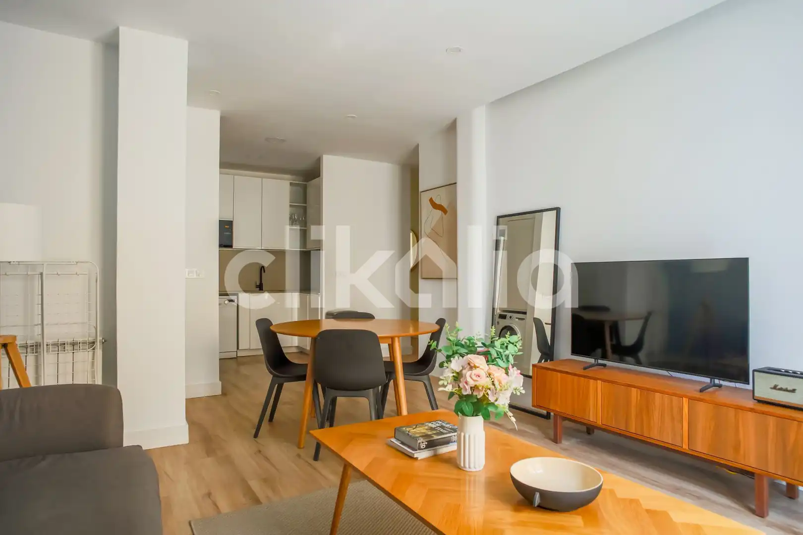 Sala d'estar de Pis de lloguer en Madrid amb Aire condicionat i Calefacció