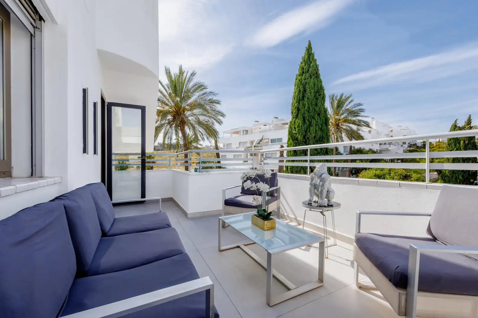 Terraza de Ático en venta en Mijas con Aire acondicionado, Calefacción y Jardín privado