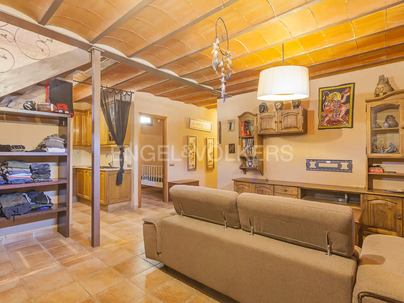 Sala d'estar de Finca rústica en venda en Sentmenat amb Calefacció, Jardí privat i Parquet