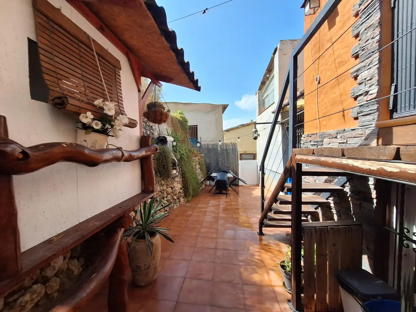 Terrace of Detached homes for sale in Castalla  with Air Conditioner, Heating and Storage room