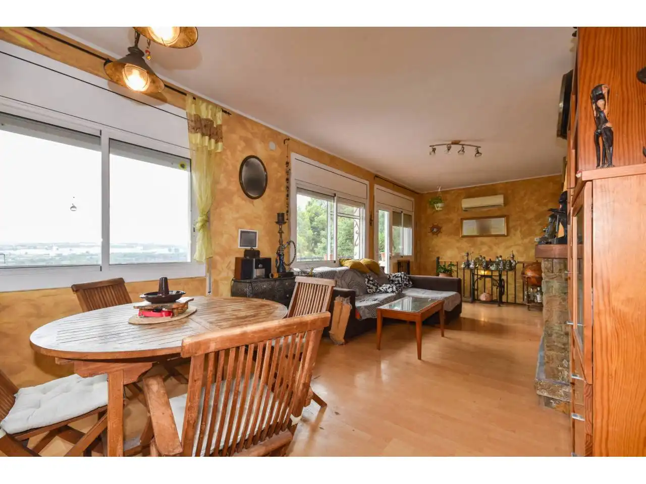 Sala de estar de Casa o chalet en venta en Abrera con Piscina