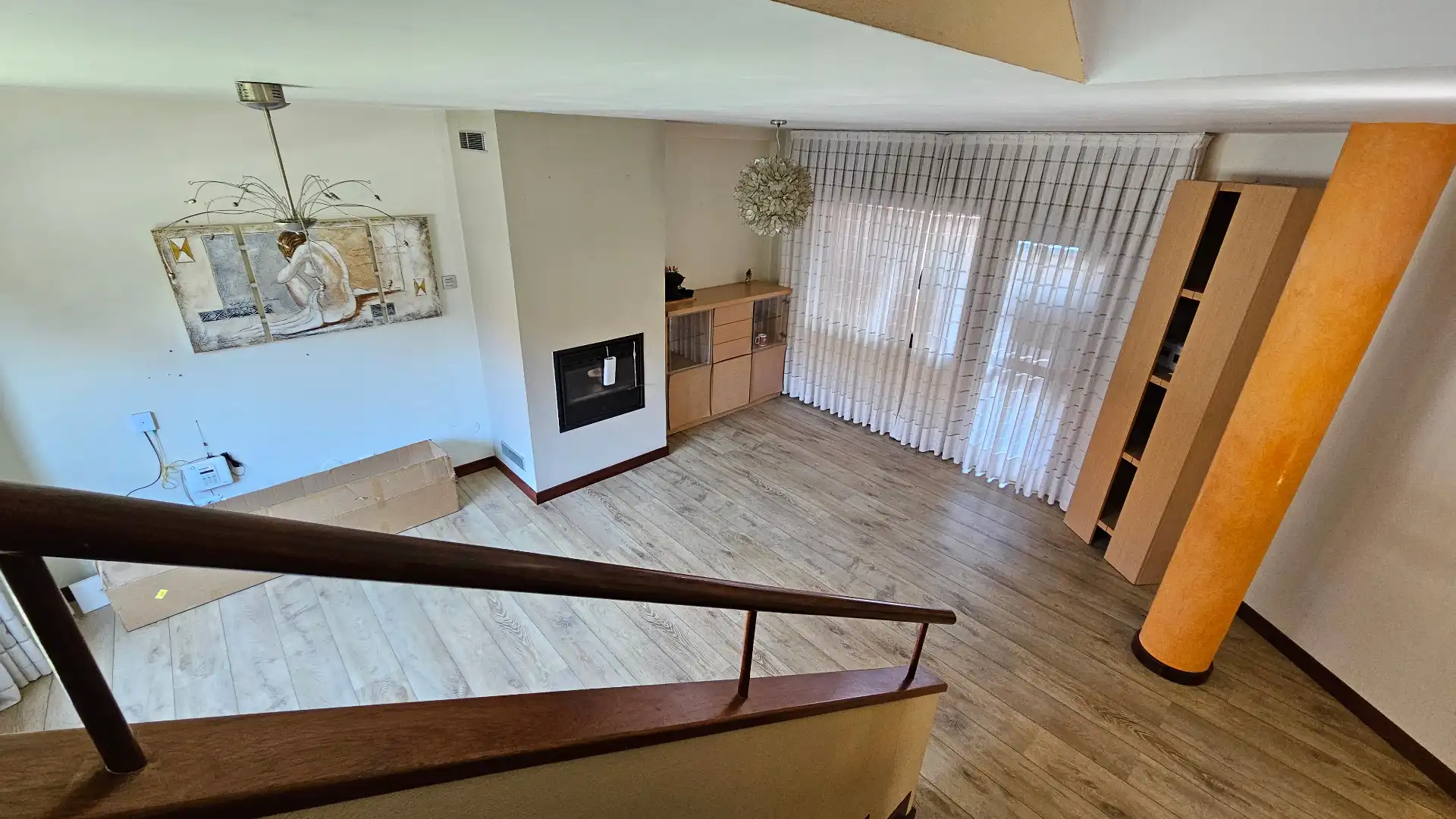 Sala de estar de Casa adosada en venta en Alegría-Dulantzi con Calefacción, Parquet y Terraza