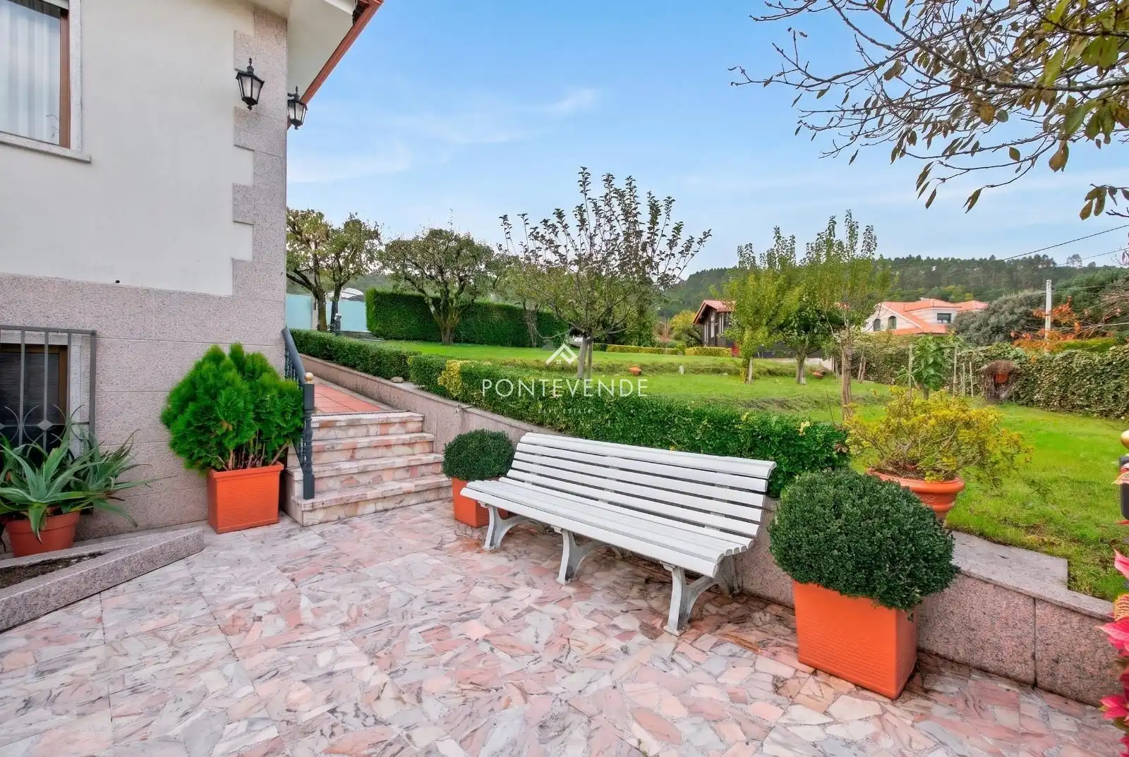Terraza de Casa o chalet en venta en Campo Lameiro, Pontevedra