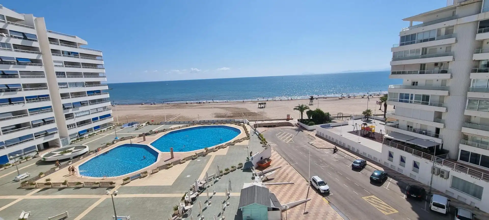 Swimming pool of Flat for sale in Cullera  with Air Conditioner, Storage room and Furnished