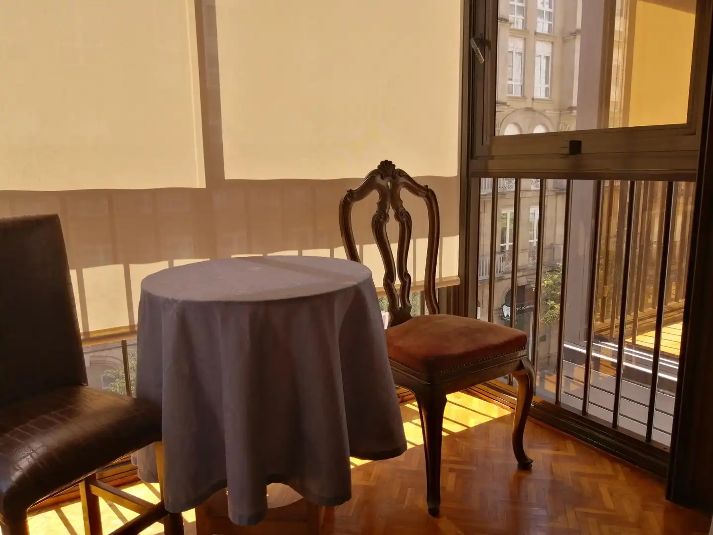 Dining room of Flat for sale in Ourense Capital   with Parquet flooring, Terrace and Storage room