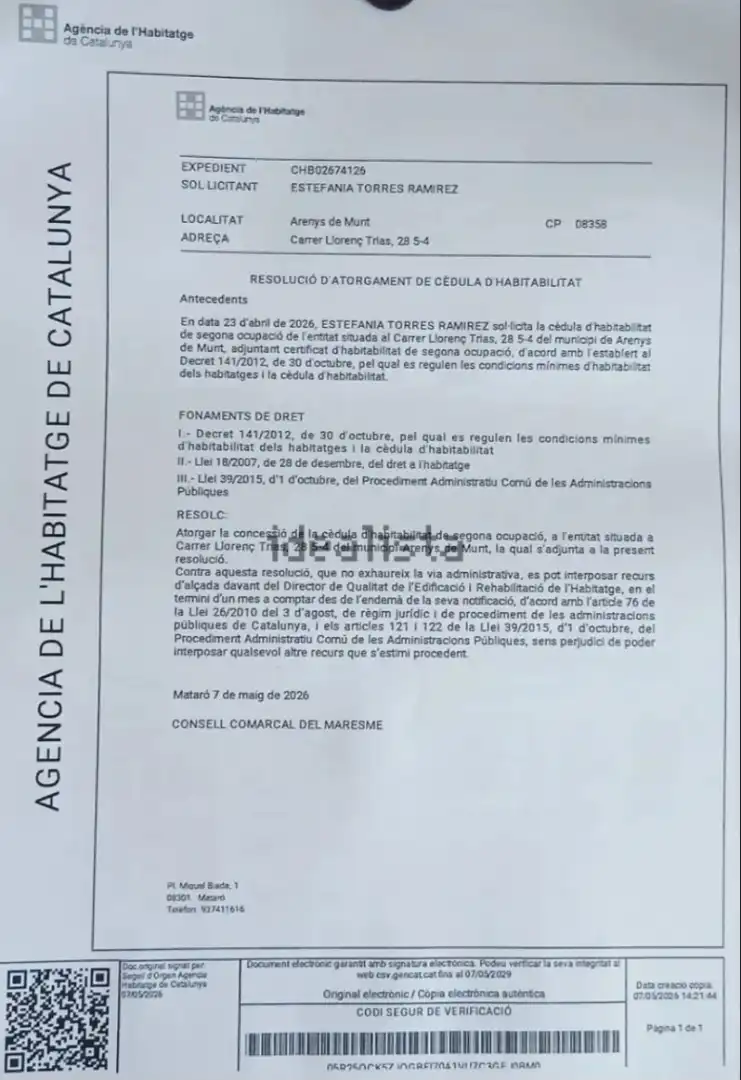 Apartament en venda en Arenys de Munt