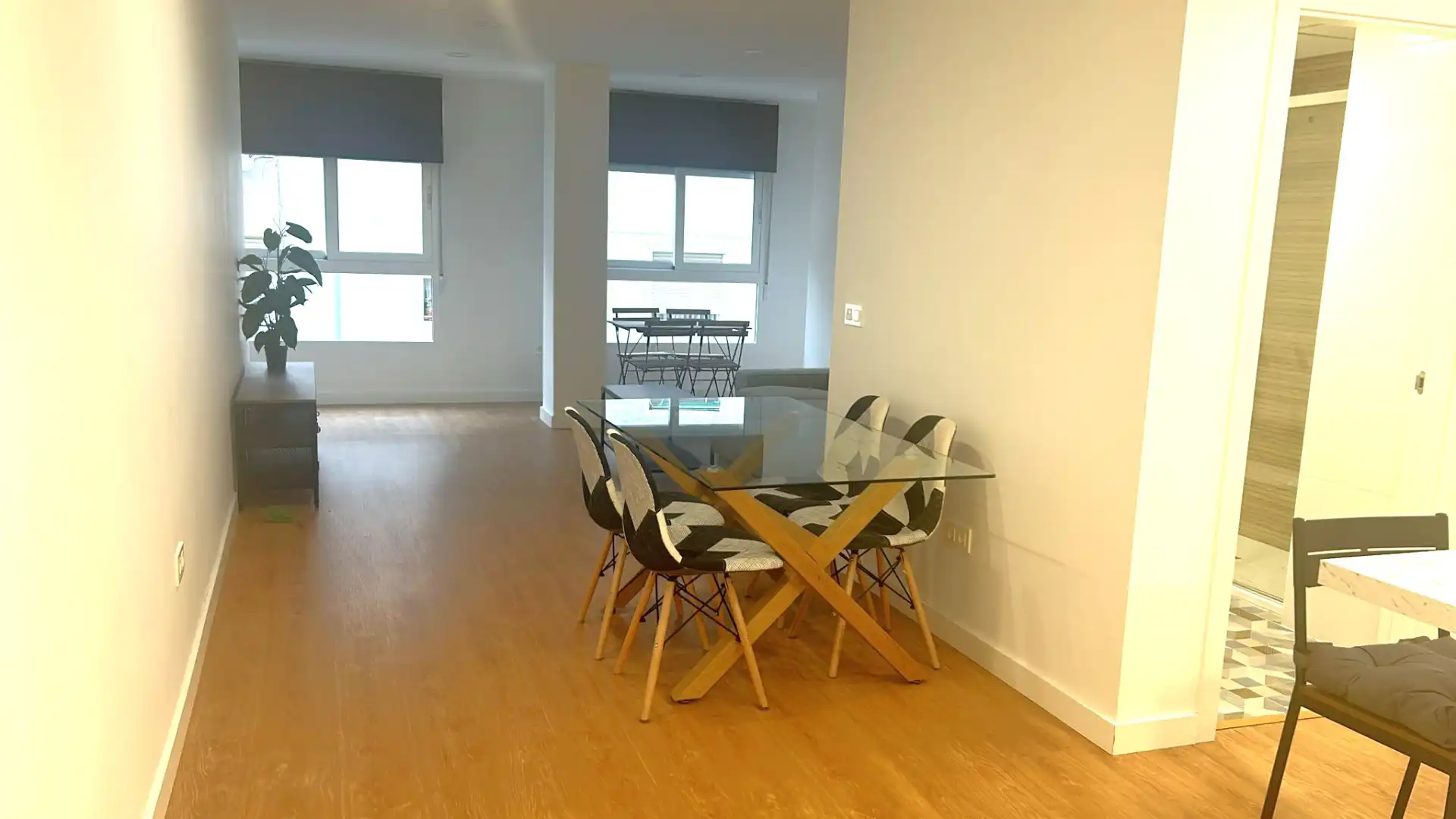 Menjador de Apartament de lloguer en Murcia amb Aire condicionat, Calefacció i Moblat