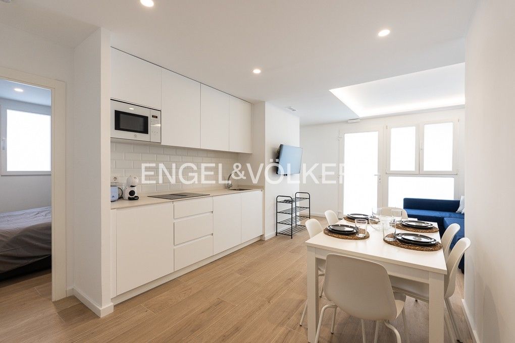 Cuina de Apartament en venda en  Valencia Capital amb Aire condicionat, Calefacció i Moblat