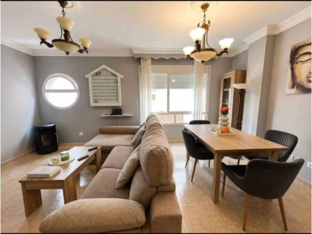 Sala de estar de Piso en venta en Estepona con Aire acondicionado y Calefacción