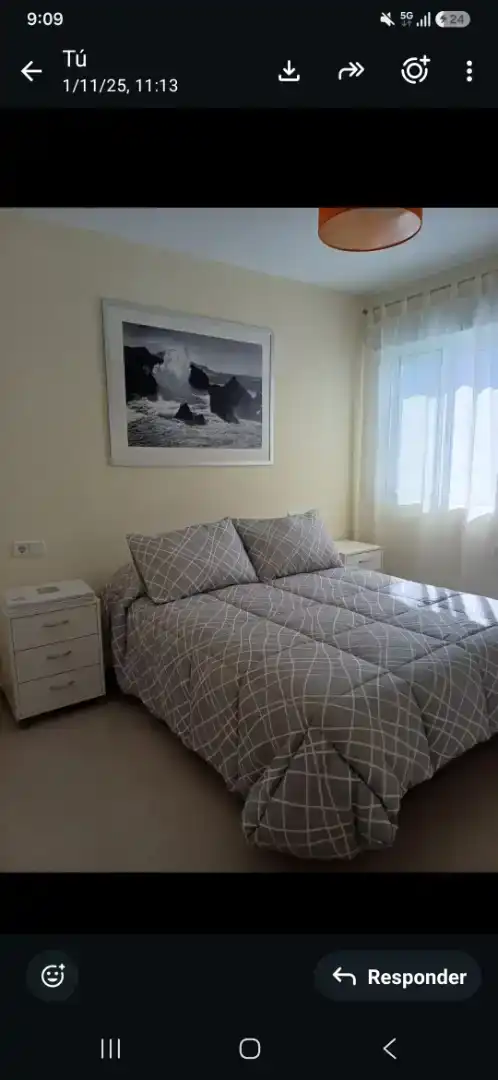 Schlafzimmer von Wohnung zur Miete in  Huelva Capital mit Klimaanlage und Balkon