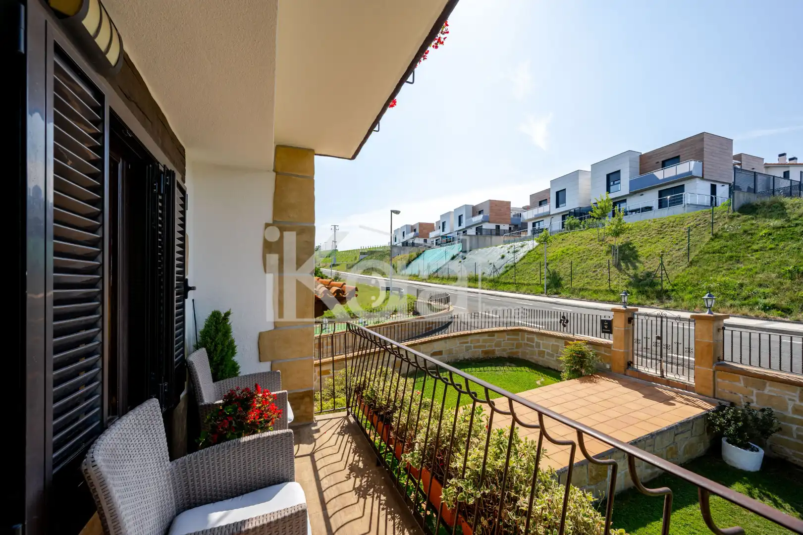 Terrassa de Casa o xalet en venda en Lasarte-Oria amb Calefacció, Jardí privat i Parquet
