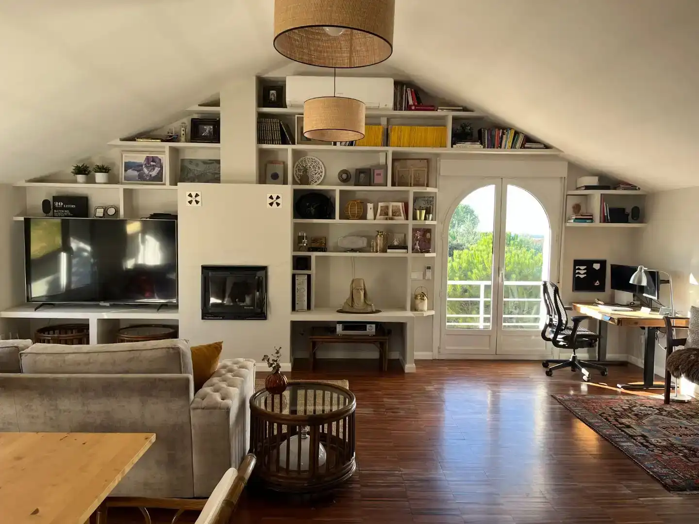 Sala d'estar de Casa o xalet en venda en Galapagar amb Aire condicionat, Jardí privat i Traster